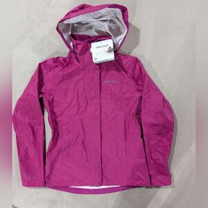 NWT Marmot Women's PreCip® Eco Rain Jacket XS in Color Lipstick